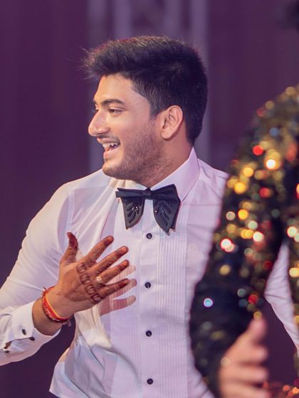 The groom, mid-performance, having the time of his life. We love it when our clients get completely lost in the moment and just enjoy their time in the spotlight.