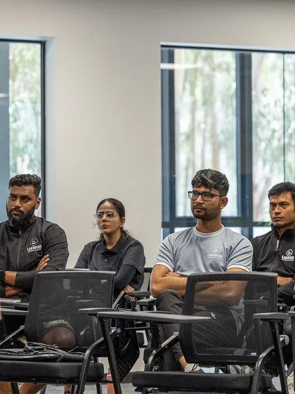 Empowering coaches with the knowledge they need to support their athletes. A shot from my dynamic nutrition session at Lakshyan Academy.