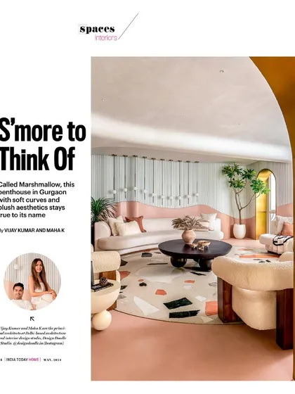 We are so grateful for this feature in India Today HOME, which recognized our dedication to creating spaces that reflect our clients' essence.