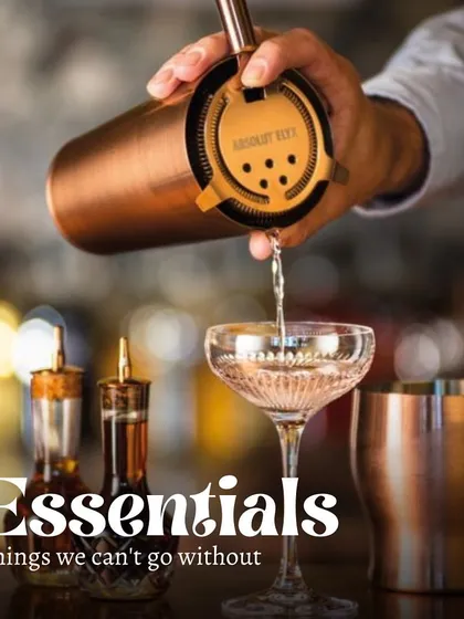 A look at the essential tools of our trade. A high-quality copper shaker and strainer are fundamental to crafting the perfect cocktail.