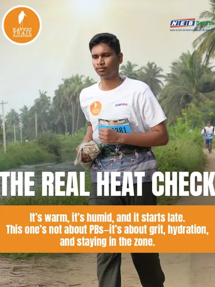 This is the real heat check. It's warm, it's humid, and it starts late. This race isn't about personal bests, it's about grit, hydration, and staying in the zone.