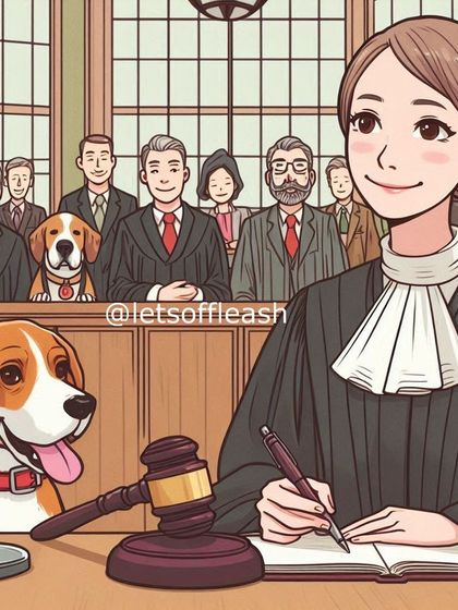 An artistic representation for the podcast episode about the Coco case, illustrating the theme of animals finding justice in the courtroom.