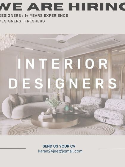 Brick 9 Studio in New Delhi is hiring Interior Designers, open to both freshers and those with 1+ years of experience.