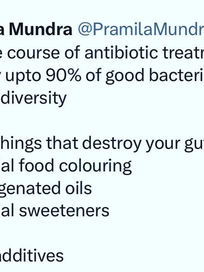 Your gut health is vital for everything from digestion to mood. Antibiotics can destroy up to 90% of your good gut bacteria. I also list other gut destroyers like artificial coloring, sweeteners, and hydrogenated oils that must be avoided.