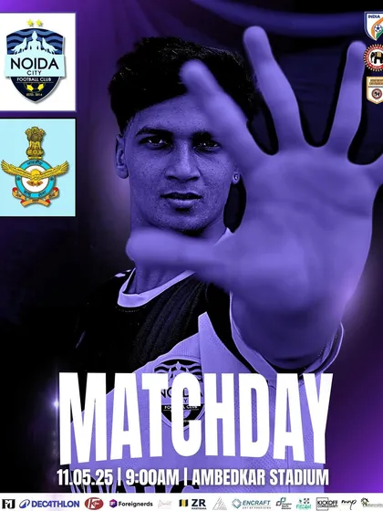 The matchday announcement for our fifth game against the Indian Air Force team.