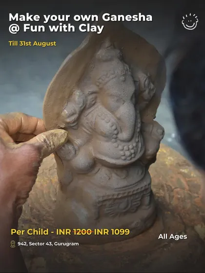 Celebrate Ganesh Chaturthi by making your own Ganesha idol with clay. This is a wonderful, hands-on cultural activity for all ages.