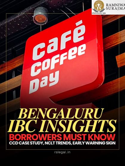 This visual introduces our analysis of the Café Coffee Day case. We provide insights for borrowers based on the NCLT trends and early warning signs that emerged from this major corporate debt crisis.