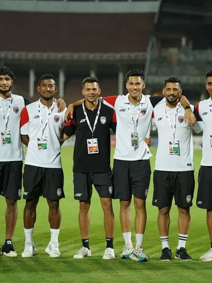 The coaching and support staff of NorthEast United FC. A team behind the team, working together to drive performance.