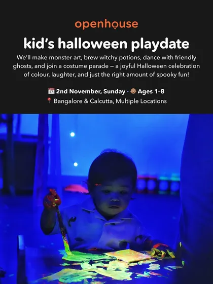 We love a good theme. Our special playdates, like this kid's Halloween event, are a chance for the whole family to get creative and celebrate together. From monster art to glow-in-the-dark sensory play, we make every occasion a joyful and memorable experience.