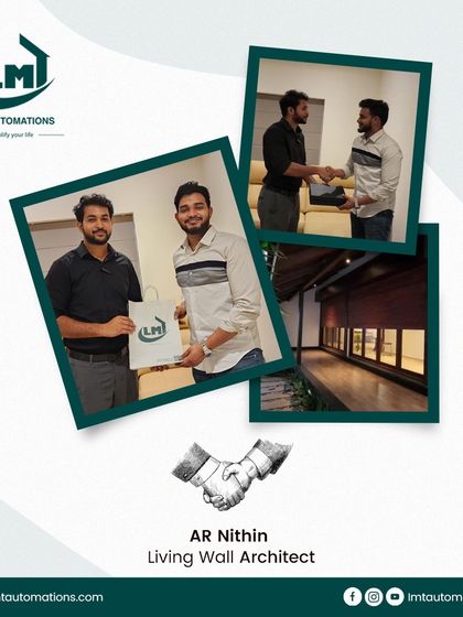 We are proud to collaborate with talented professionals like Architect Nithin from Living Wall. This partnership resulted in a creative and innovative project, and we look forward to future collaborations.