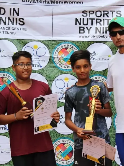 The boys' winners and runners-up from our tournament.