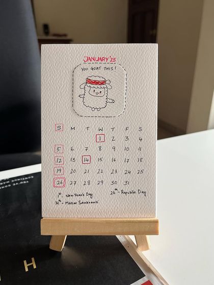 Shraddhadoodles - Custom Art & Merchandise Hand-drawn 2025 Desk Calendars photo 4