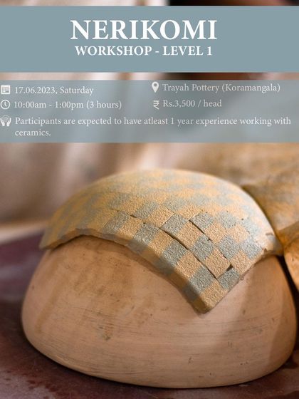 This Nerikomi workshop is for those with a bit of clay experience. You'll learn to create intricate patterns by layering and shaping colored stoneware clay.
