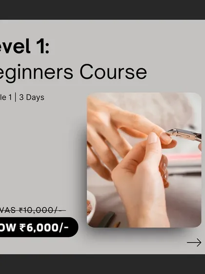 A closer look at our Level 1 Beginners Course. In just 3 days, you'll learn the fundamentals of nail preparation and application, setting you on the path to becoming a professional.
