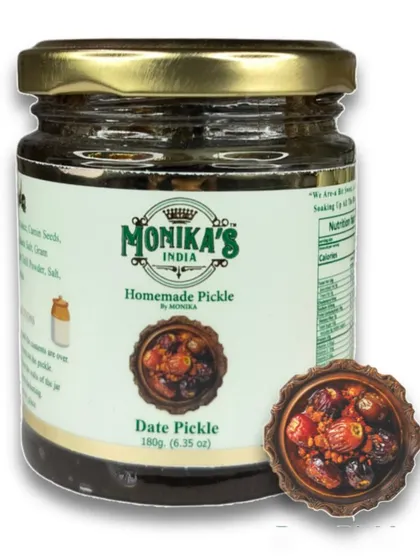 For those who love unique flavours, I offer this Date Pickle. It's a rich, sweet, and slightly tangy pickle made from soft dates and a blend of aromatic spices, offering a taste of luxury with every bite.