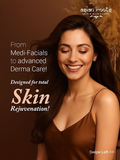 This graphic encapsulates my clinic's philosophy: offering everything from medi-facials to advanced derma care, all designed for total skin rejuvenation.
