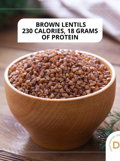 Brown lentils (sabut masoor) are another excellent choice with 230 calories and 18 grams of protein. They have an earthy flavor and are very versatile.