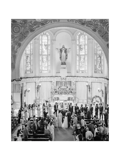 Love transcends all boundaries. This beautiful interfaith wedding, a decade in the making, found its sacred space within the hallowed halls of a Catholic church. It’s a privilege to document ceremonies that unite not just two people, but two faiths and families.