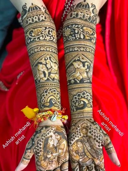 Classic Bridal Mehandi for Hands photo 14
