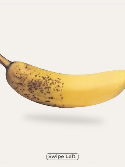 This banana illustrates what happens with pigmentation and age spots. While it's a natural process, we have effective treatments to manage and reduce it.