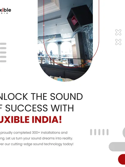 We have proudly completed over 300 installations. This image features a close-up of a speaker installed at MisoSexy, demonstrating our commitment to turning sound dreams into reality with cutting-edge technology.
