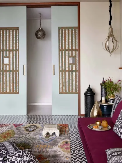 A feature in Architectural Digest on Dhvani Bhanushali's family home, located on the 76th floor of a Mumbai skyrise. The brief was to create a calm, fuss-free safe haven that reflected her journey as an artist, a space of understated luxury that feels like a true retreat.