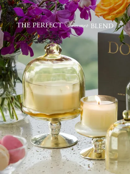 Indulge in a gentle alchemy of summer self-care with my Sundance Aura scented candles. The footed glass bell jars are perfect for protecting the candle and look beautiful on a vanity or side table, making your space the ultimate summer destination.