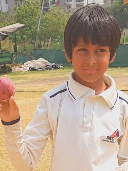 A young bowler from the SKCA Tigers team being recognized for his performance. We are grateful to our coaches for training and promoting such wonderful talent.