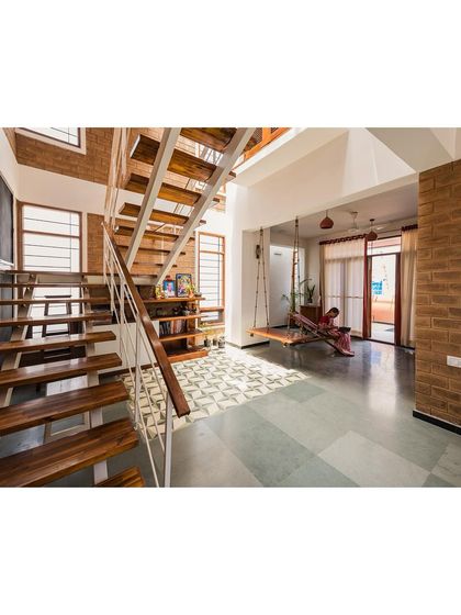 Additional views showcasing the variety of interior spaces we design, from living rooms and bedrooms to staircases and quiet corners, all united by our philosophy of sustainable, soulful design.