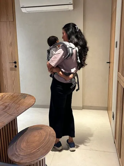 Being a mom has completely shaped how I design. Bringing my own baby to a site visit was a special moment that reminded me why I do what I do: to create safe, loving, and beautiful spaces for families to make memories in.