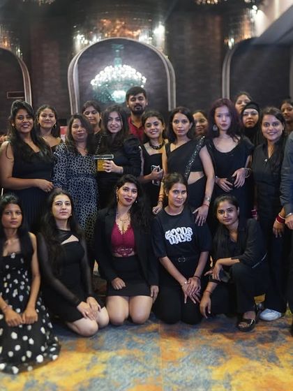 Fashion show ready. We love providing hands-on opportunities like this fashion show internship for our students to step into the role of professional makeup artists.