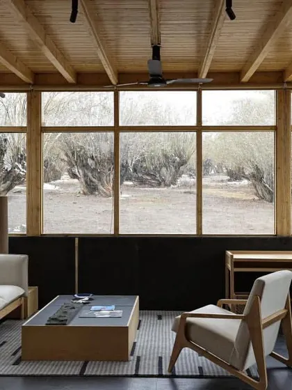 We celebrate projects that honor their context, like 'The Postcard in the Himalayan Willows' by A L V A architects, a WAF finalist in the Hotel and Leisure category.