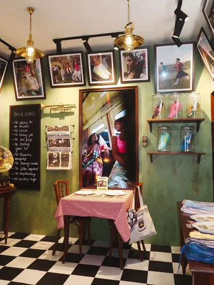 The quirky and cool Puma India booth at NykaaLand, setting the scene for my collaboration.