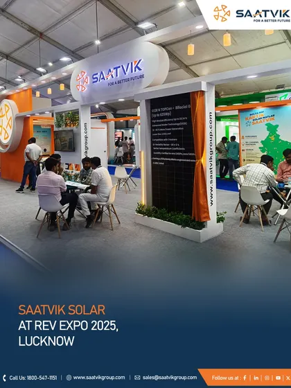 Scenes from the REV Expo 2025 in Lucknow, showcasing our high-efficiency modules and our engagement with developers and partners to accelerate the clean energy transition.