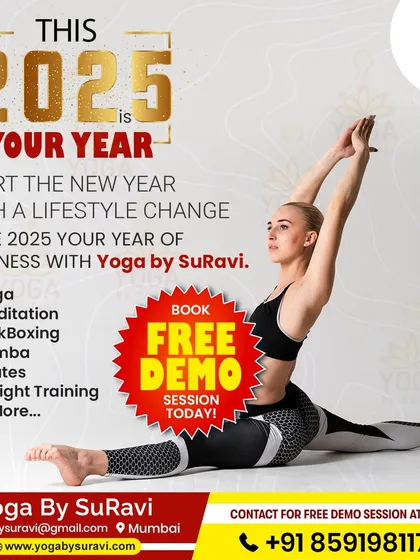 **Your complete wellness journey starts here.** Beyond traditional yoga, we offer a range of fitness programs including Meditation, Kickboxing, Zumba, and Pilates, all designed to help you achieve your personal health goals in 2025.