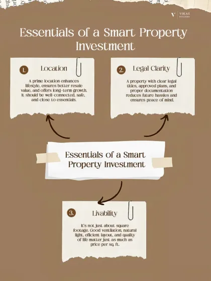 A smart property investment rests on three pillars: a prime location for long term growth, absolute legal clarity for peace of mind, and high livability with good ventilation and an efficient layout. I ensure every property I recommend meets these essential criteria.