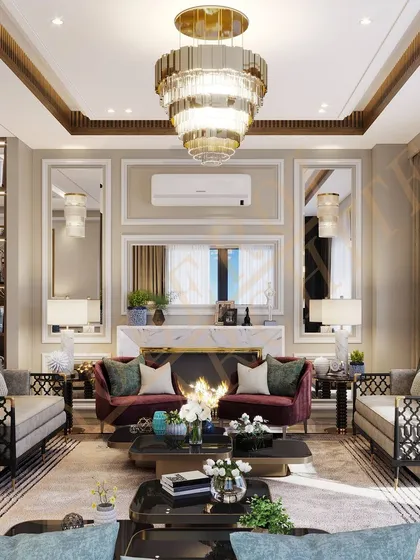 We excel at making even smaller apartments feel grand through clever furniture placement and a luxurious material palette.