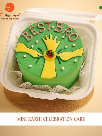 For the ‘Best Bro’ in every bite! This mini Rakhi celebration cake is a fun and personal gift to surprise your brother.