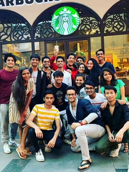 Chilling with my dance crew from the Shiamak Davar academy. My journey started here, and the bonds I made are for life.