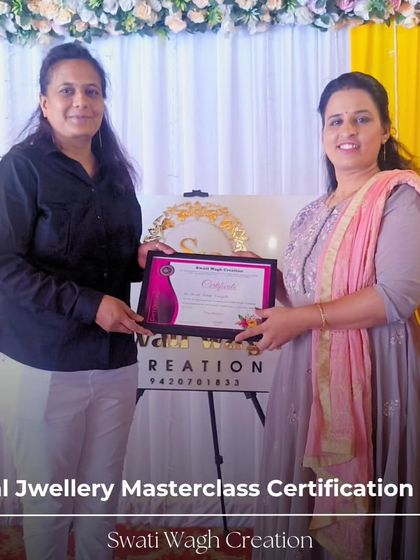 Another successful student from my floral jewelry workshop. This certificate is a symbol of her hard work and the beautiful journey she has started as a floral artist.