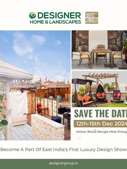 Save the date. We are proud to be the landscape partner for East India's first luxury design show. Join us to see our latest collections and designs.