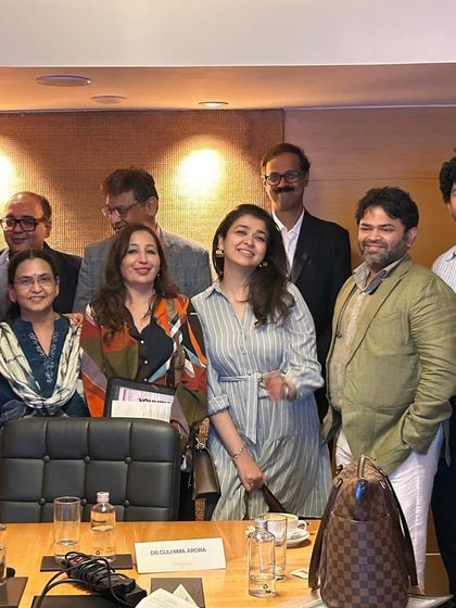 With my esteemed colleagues at the Stunnox Advisory Board. Collaborative sessions like these, where we exchange data and insights, are vital for advancing the science of aesthetic solutions in India.