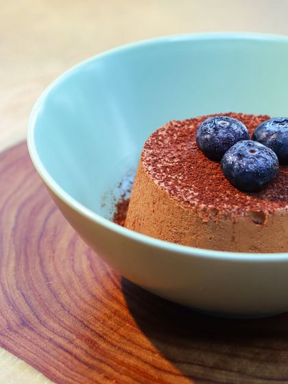 Dive into our Blueberry Dark Chocolate Mousse. With an incredible 43 grams of protein and only 8 grams of carbs, this is a dessert that truly fills you up and helps you feel good about it.