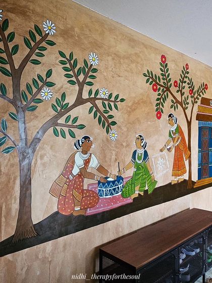 Nidhi - Custom Wall Murals Cheriyal Folk Art: Stories on Your Walls photo 12