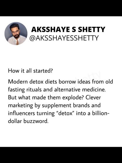 "Detox" diets are a marketing buzzword. Your liver and kidneys are your body's natural detox system. These diets primarily cause water and stool loss, not actual fat loss, and there is no scientific proof that they speed up toxin removal.
