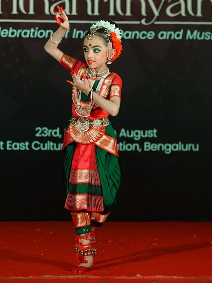 Our sub-junior category winner at the Nrthanrithyathi National Dance Competition in Bengaluru. Her performance was outstanding.