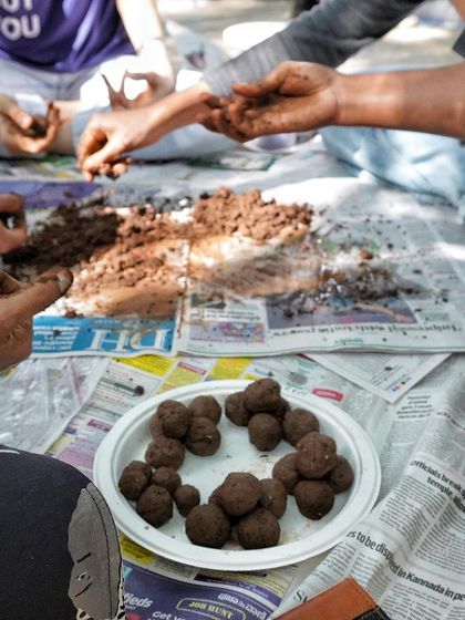 Healing Garden - Corporate Wellness & Team Building Seed Ball Making: Eco-Team Building photo 7