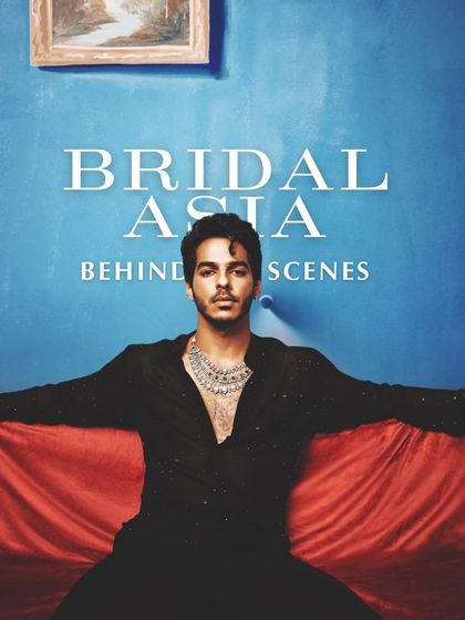 Behind the scenes with Ishaan Khatter for his Bridal Asia cover shoot. Here, you can see the art-directed shot, where my makeup work ensures he looks flawless and ready for his close-up.