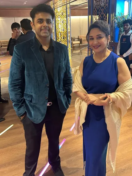 It's always an honor to perform for legends. Sharing a moment with the incredible Madhuri Dixit after a private show for her and her guests. These are the experiences that make the years of practice worthwhile.