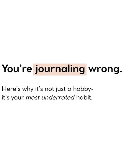 You might be thinking about journaling the wrong way. It's not just a hobby; it's your most underrated habit for mental clarity.